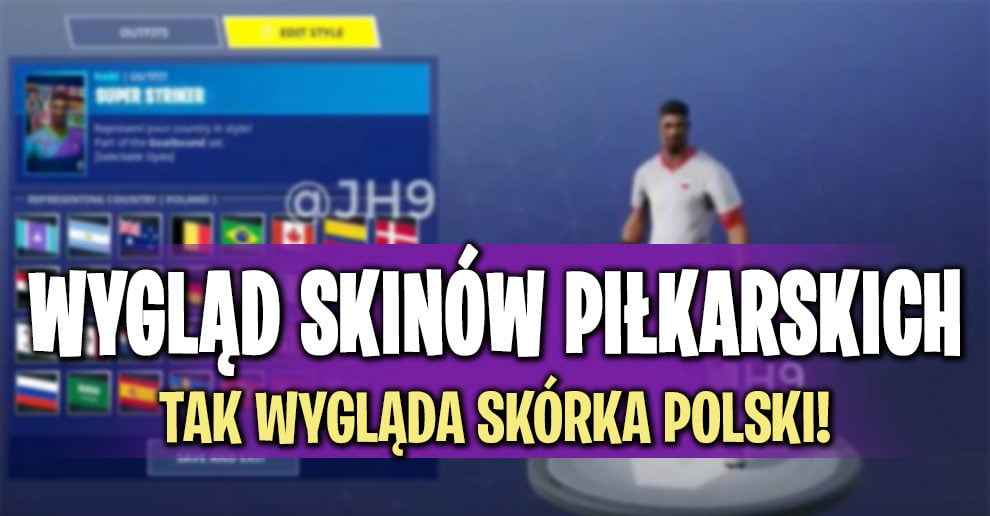 tak wygladaja skorki pilkarskie w fortnite skin polski w akcji - skiny w fortnite wszystkie