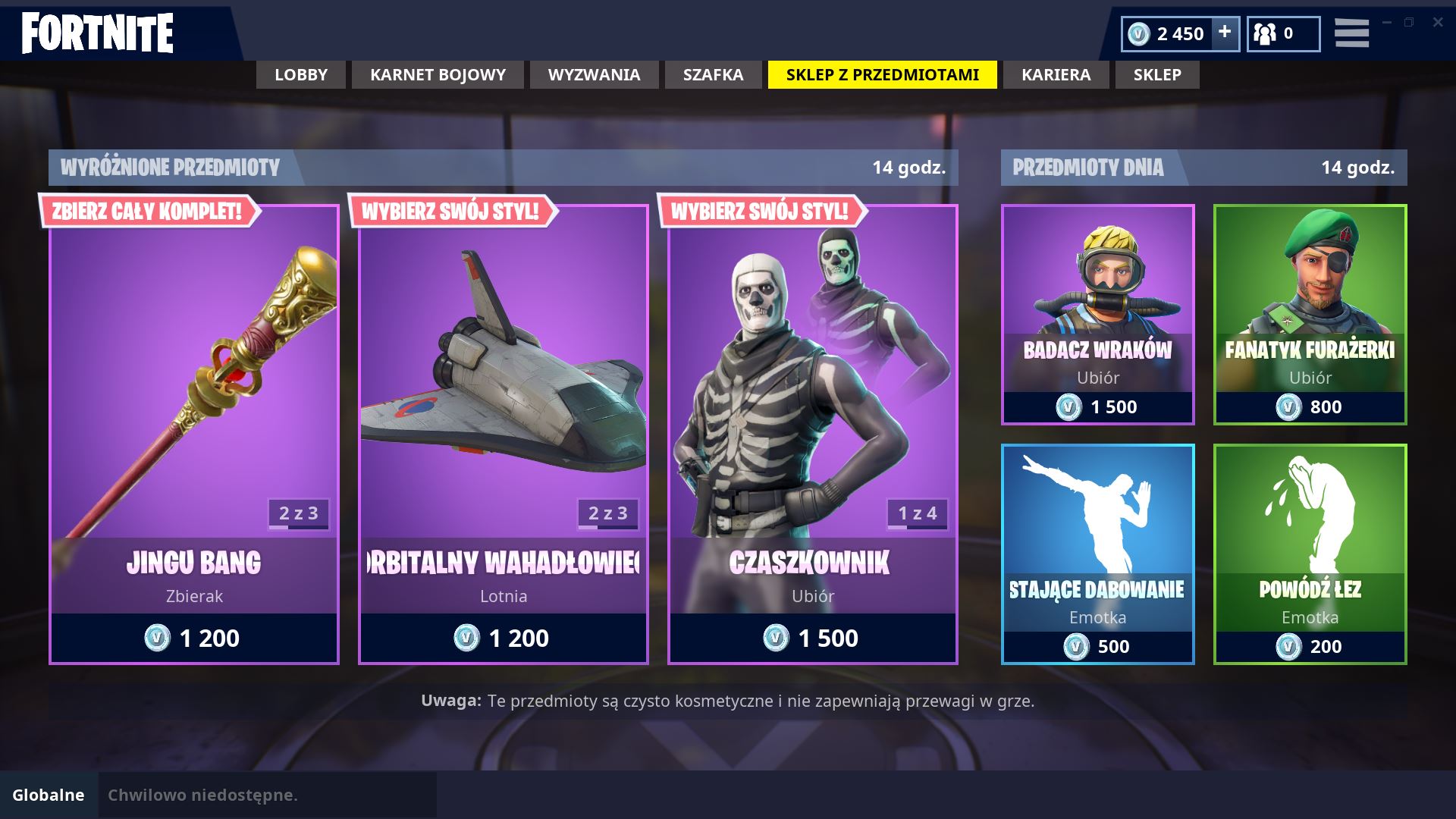 Skorki Skull Trooper I Skull Ranger Dostepne Style I Ceny - ceny